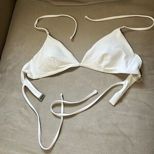 Garage Clothing White Bikini Top